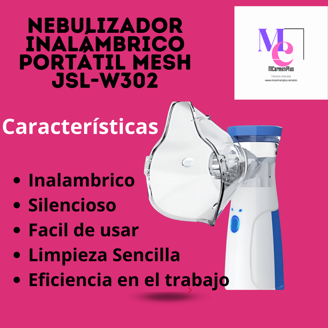 Nebulizador Inalámbrico Portátil Mesh JSL-W302 - MCarmenPlus