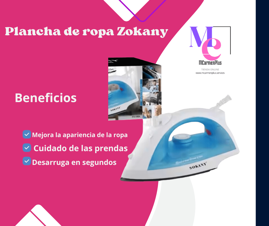 Plancha para ropa Zokany - MCarmenPlus